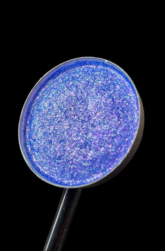 Abyss is a hand pressed extreme multichrome 26mm single eyeshadow